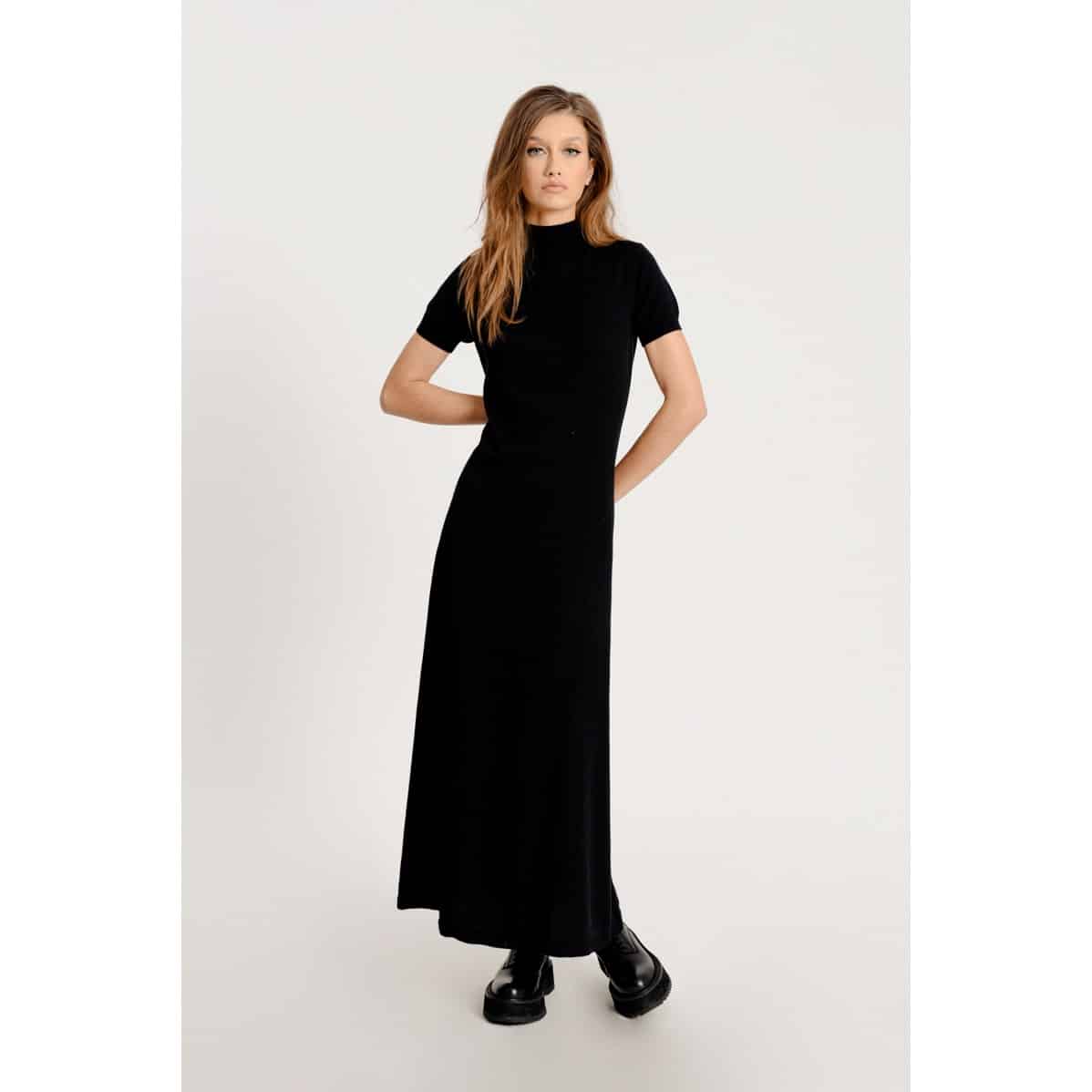 Molly Bracken - Ladies Knitted Dress - Black (1)