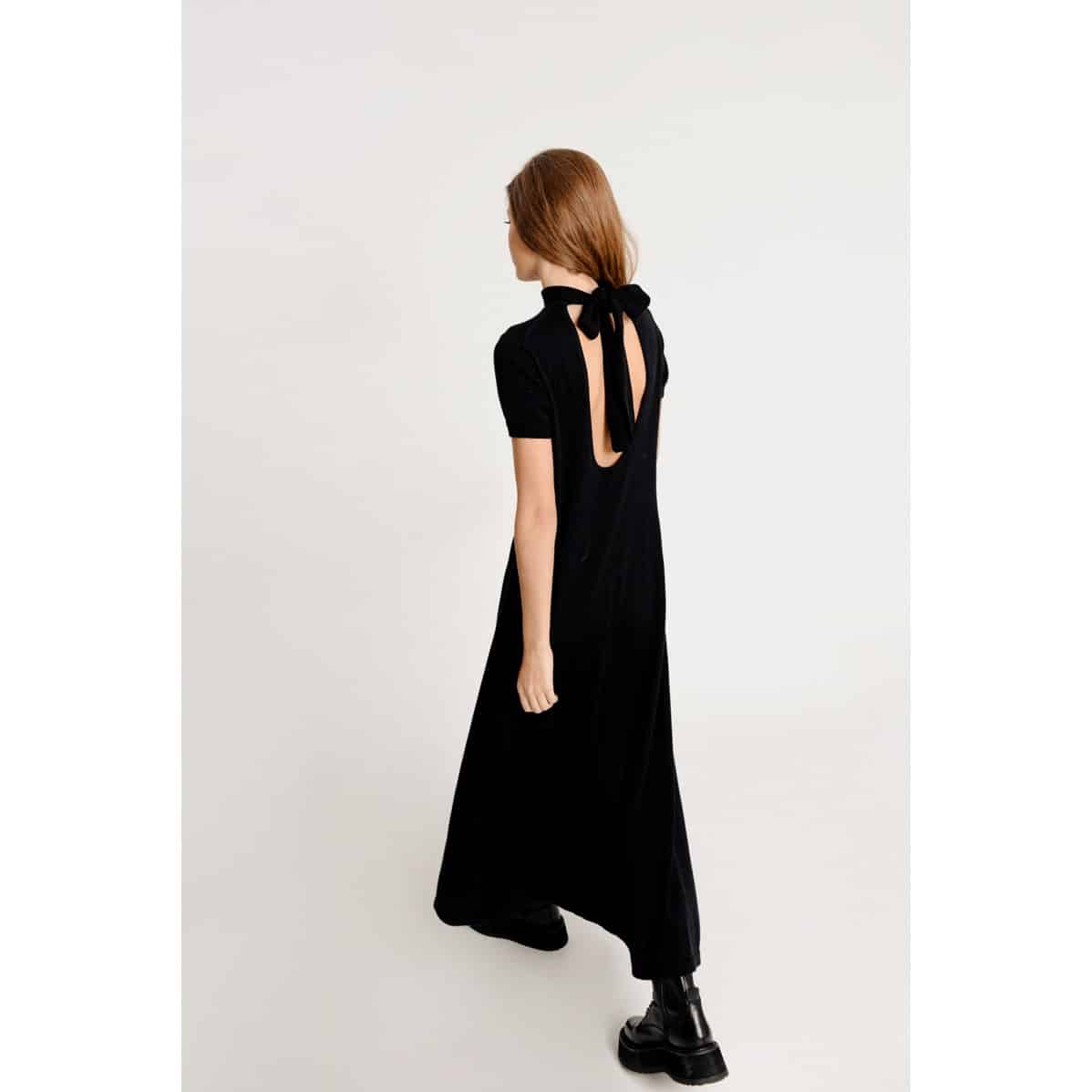 Molly Bracken - Ladies Knitted Dress - Black (2)