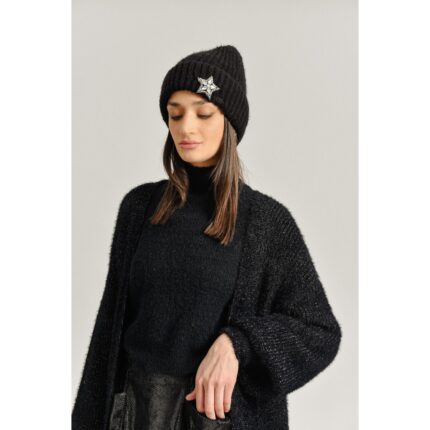 Molly Bracken - Ladies Knitted Hat - Black (1)