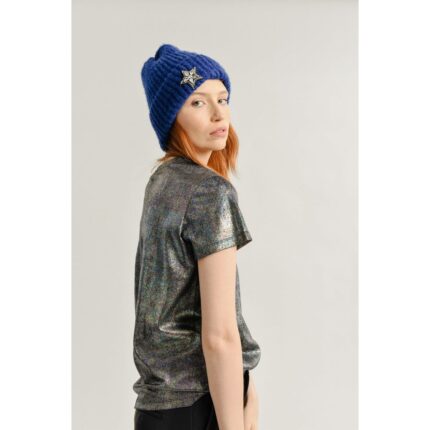 Molly Bracken - Ladies Knitted Hat - Electric Blue (1)