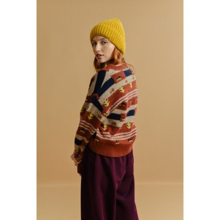 Molly Bracken - Ladies Knitted Hat - Saffron Yellow (2)