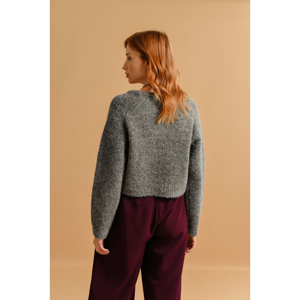 Molly Bracken - Ladies Knitted Sweater Bs - Ash Dark Grey (2)
