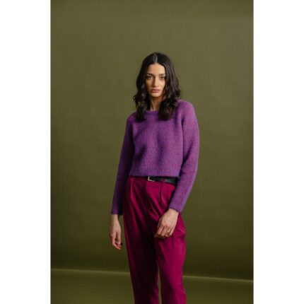 Molly Bracken - Ladies Knitted Sweater Bs - Bougainvillier Purple (1)