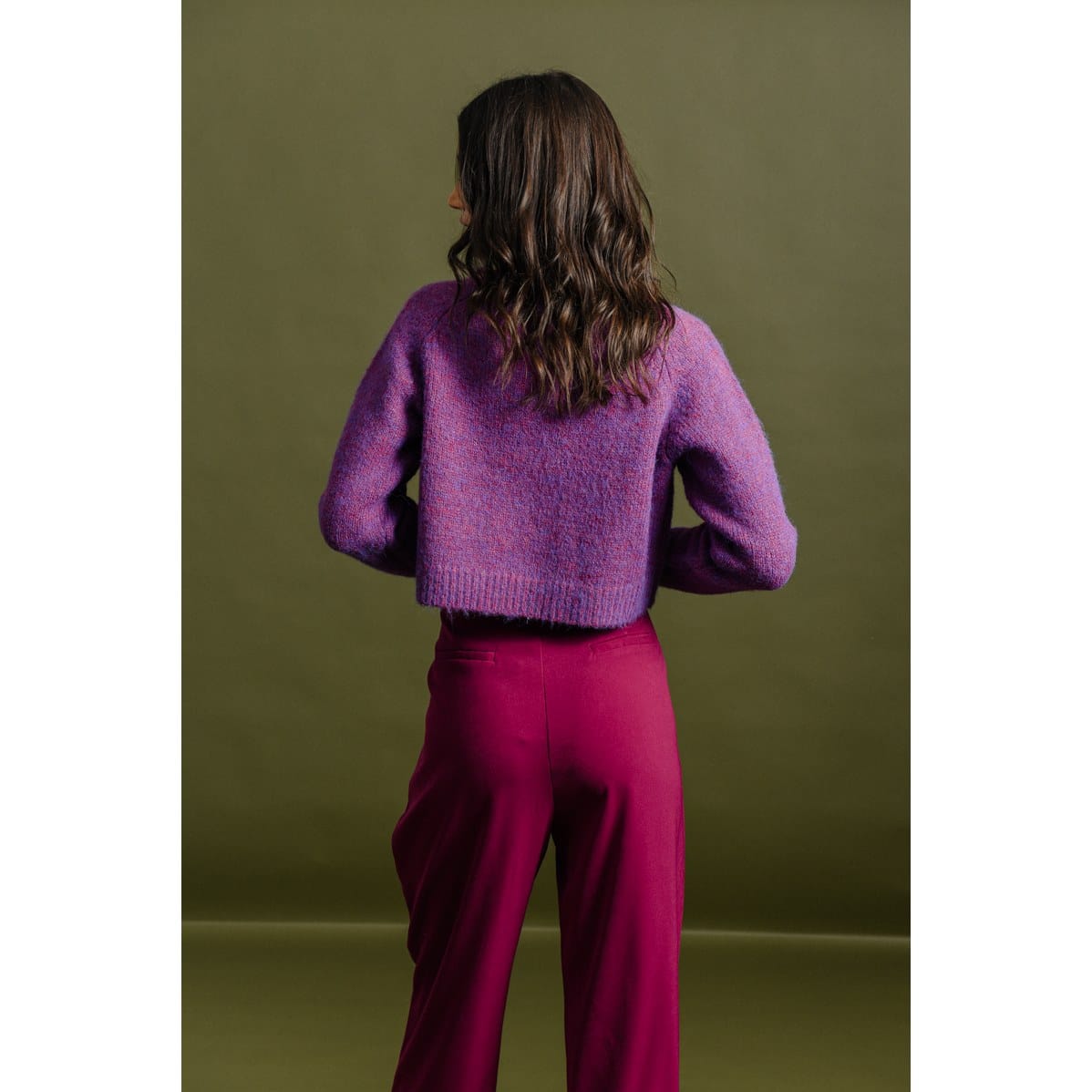 Molly Bracken - Ladies Knitted Sweater Bs - Bougainvillier Purple (2)