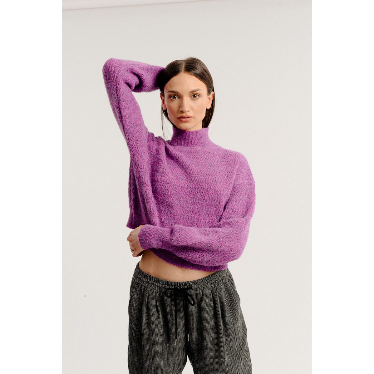 Molly Bracken - Ladies Knitted Sweater Bs - Bougainvillier Purple (2)