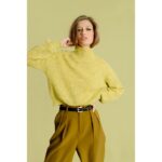 Molly Bracken - Ladies Knitted Sweater Bs - Lime Yellow (1)