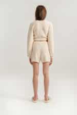 Molly Bracken - Ladies Knitted Shorts - Offwhite (2)