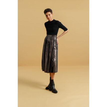 Molly Bracken - Ladies Knitted Skirt - Black (1)