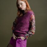 Molly Bracken - Ladies Knitted Sleeveless Sweater - Bougainvillier Purple (1)