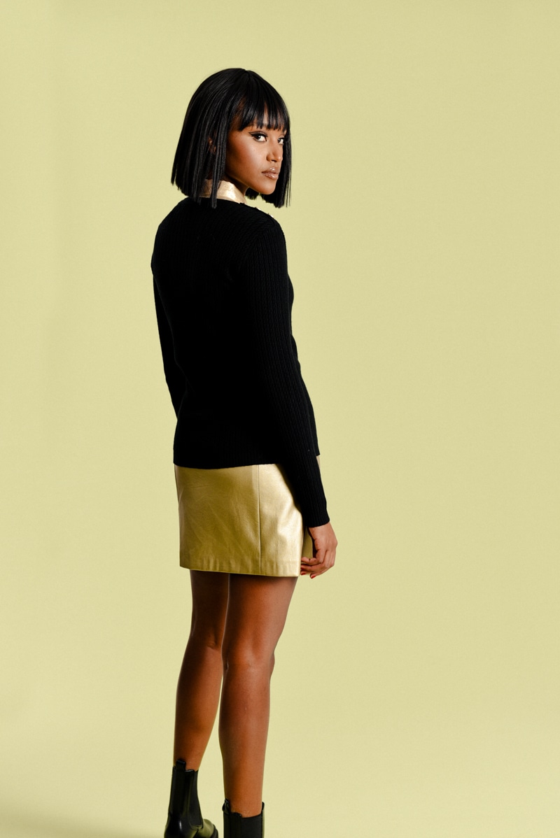 Molly Bracken - Ladies Knitted Sweater Bs - Black (2)