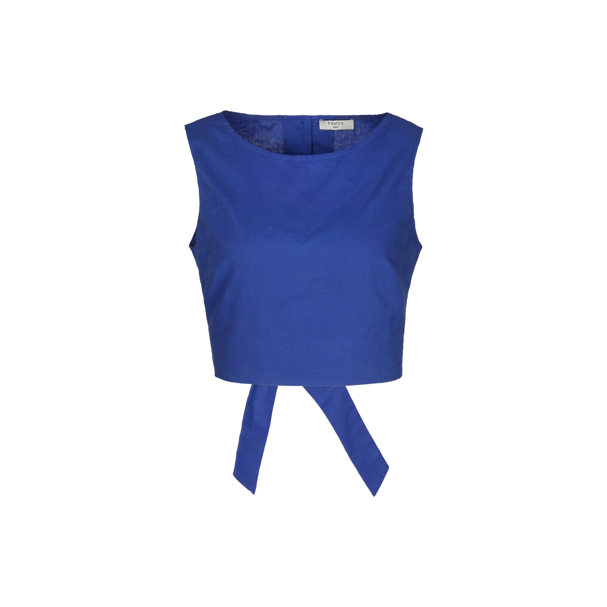 Frnch- Lucy Paris - Crop Top με δέσιμο στην πλάτη - Bleu Electrique