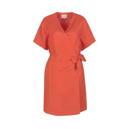 Frnch- Lucy Paris - Κοντό Wrap φόρεμα - Orange