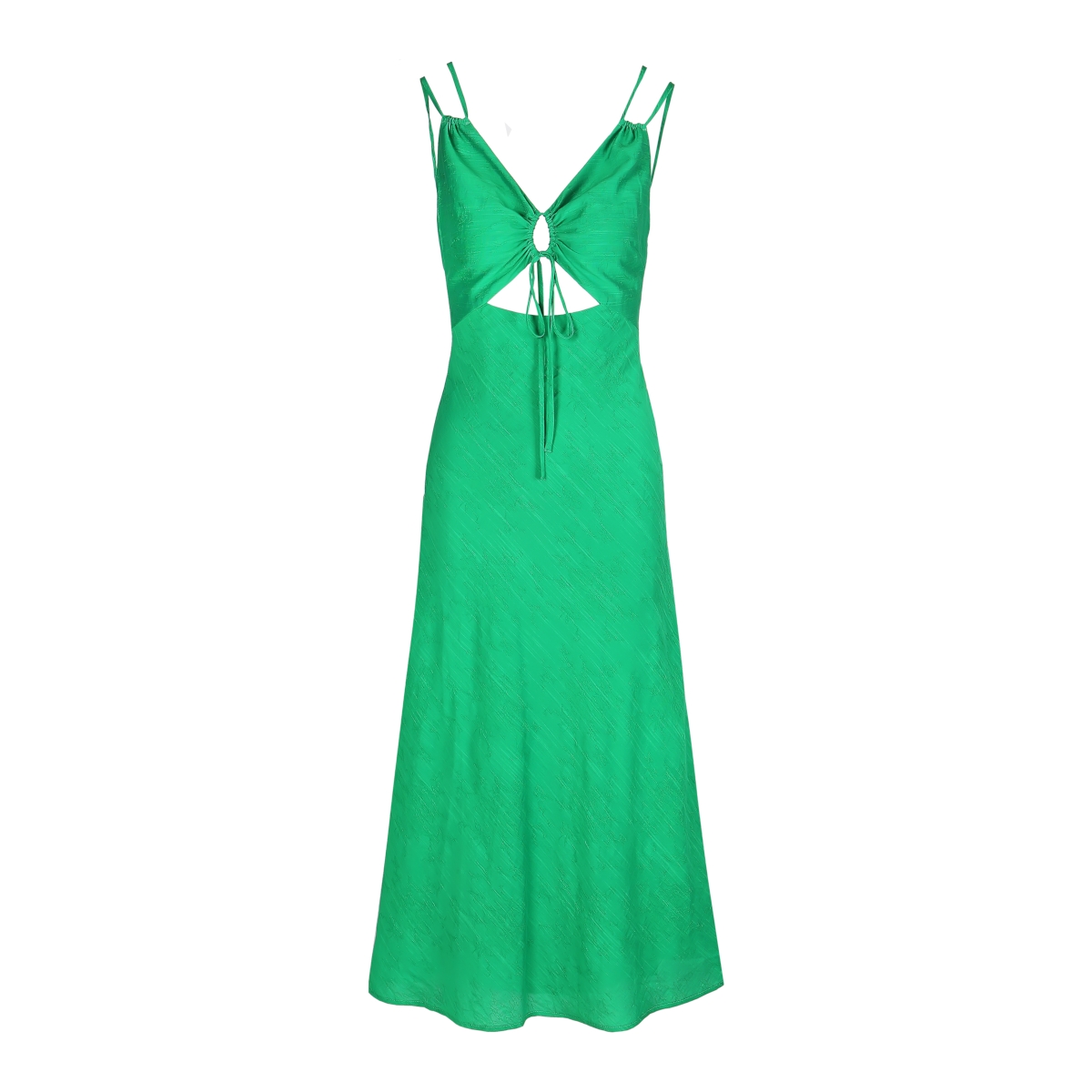Frnch- Lucy Paris - Φόρεμα με άνοιγμα μπροστά και σχέδιο στην πλάτη - Emeraude