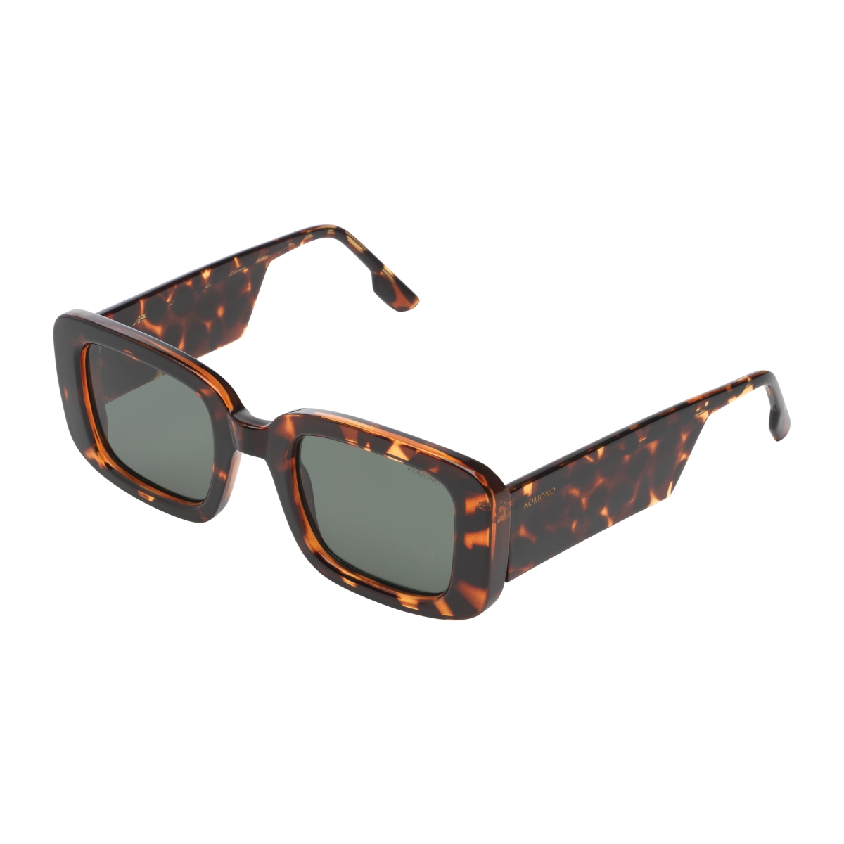 Komono Sunglasses - Τετράγωνα κοκκάλινα γυαλιά ηλίου - Havana
