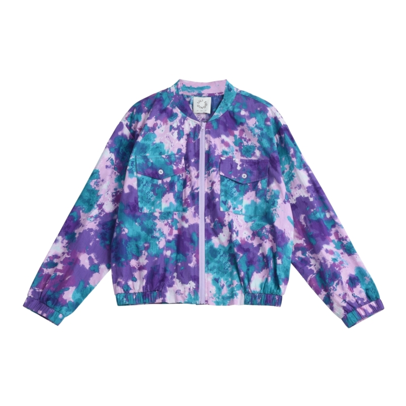 Lili Sidonio - Bomber Jacket με Tie Dye Print - Purple Judy