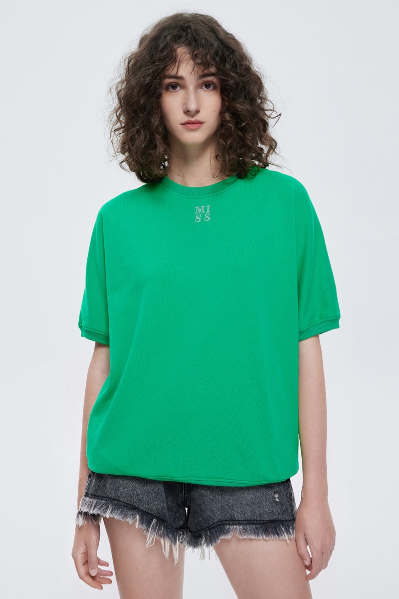 Miss Sixty - Tshirt με Swarovski - E07 Green
