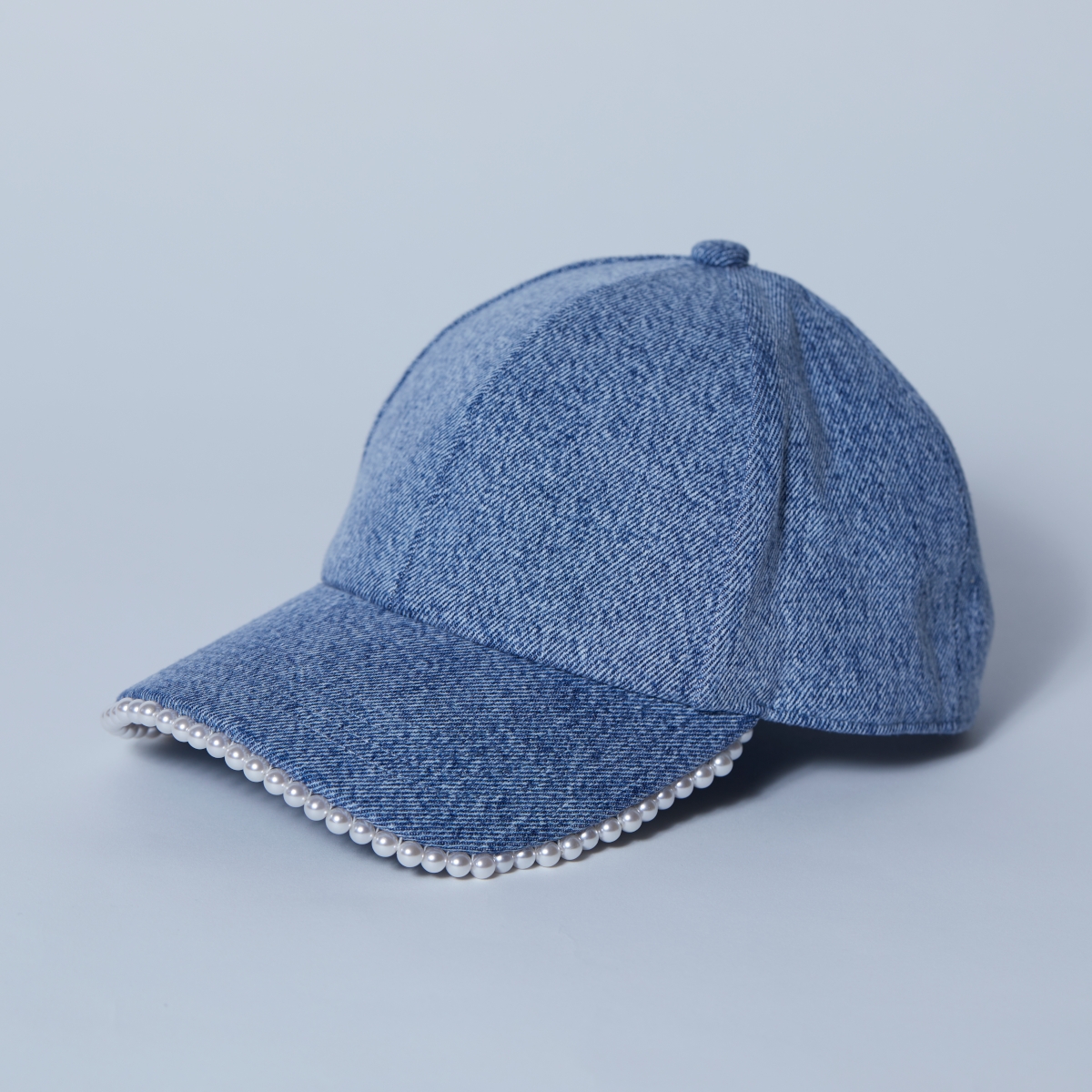 Miss Sixty - Καπέλο Baseball με πέρλες - F25 Blue Denim