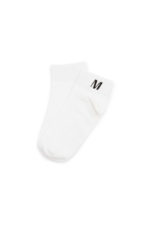 Miss Sixty - Κοντές κάλτσες με μονόγραμμα - A28 White