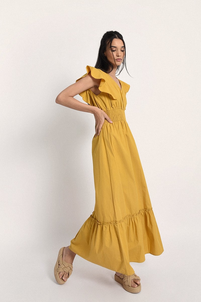 Molly Bracken - Κίτρινο μαξι φόρεμα - Yellow Mango