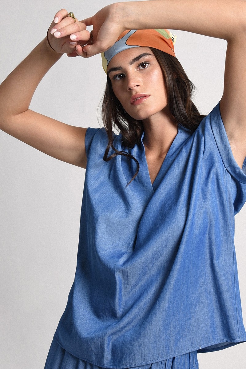 Molly Bracken - Κοντομάνικο μπλουζάκι - Blue Denim