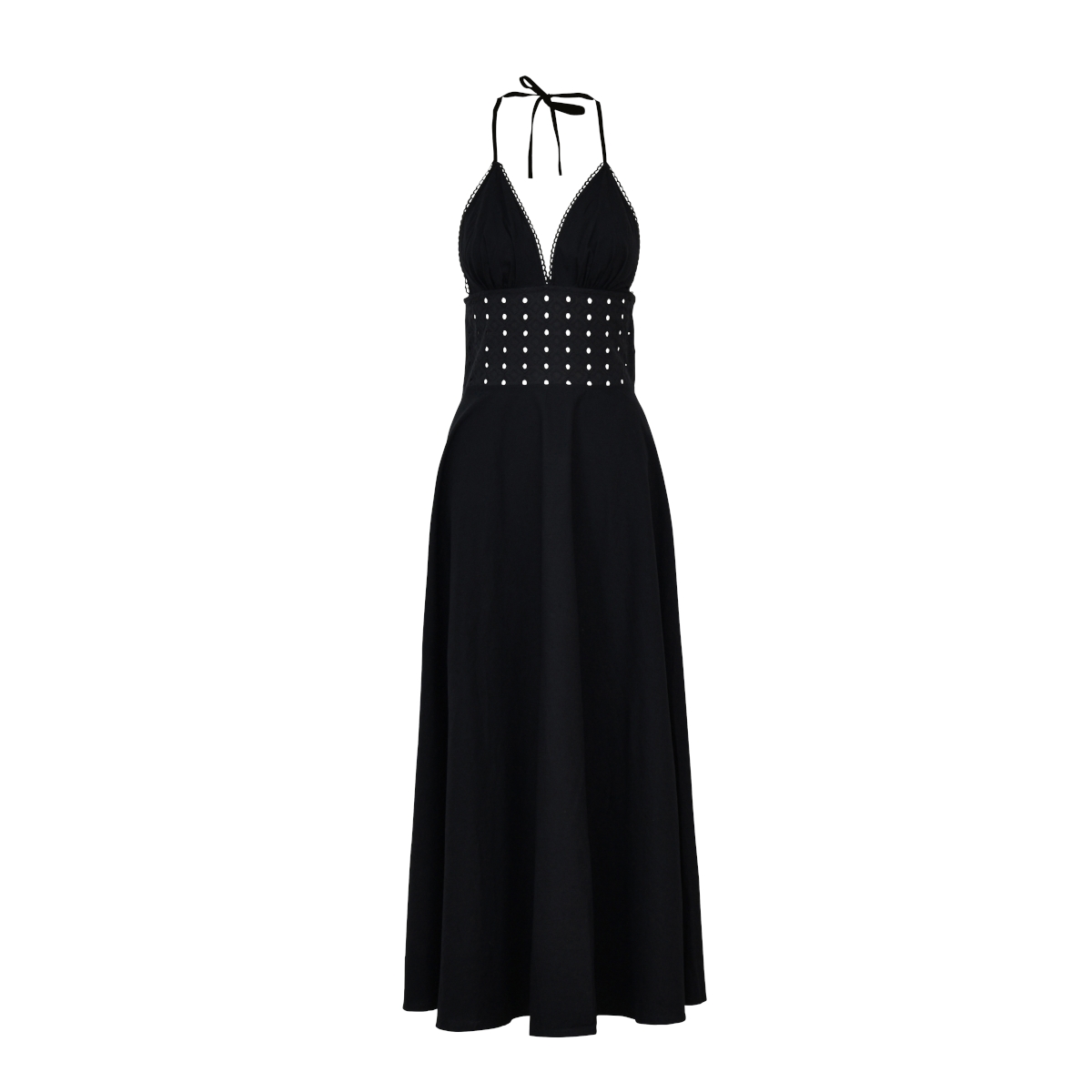Molly Bracken - Μακρύ μαύρο φόρεμα με ανοιχτή πλάτη - Black