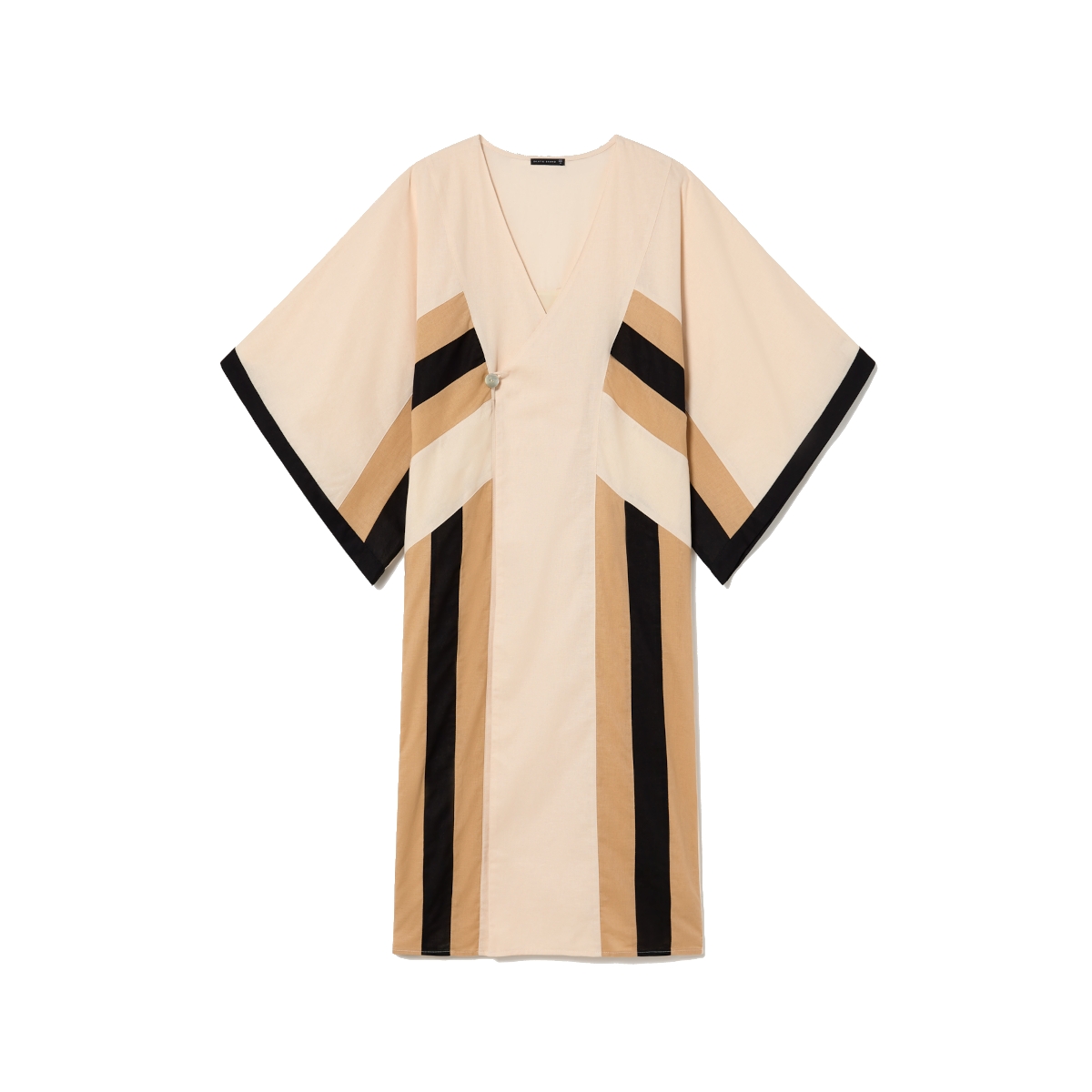 Skatie - Φόρεμα κιμονό με κουμπί - Black